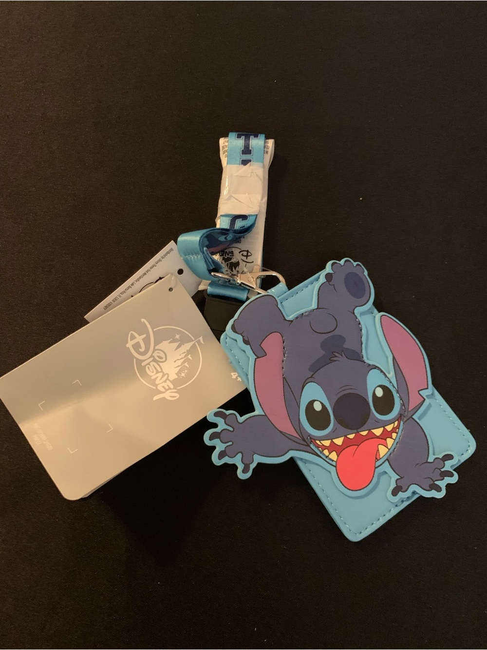 Disney Lilo & Stitch Blue Kids Luggage Tag ID Tag lanyard